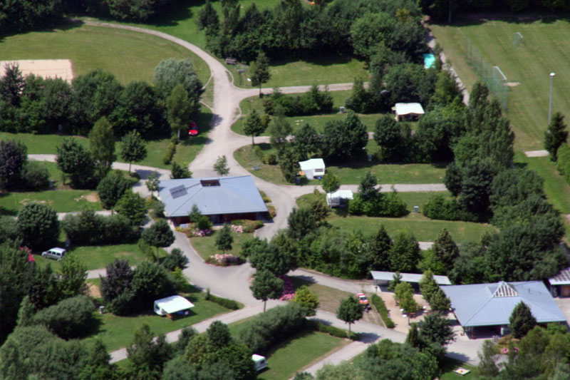 Campingplatz Straubing - Luftbildaufnahme